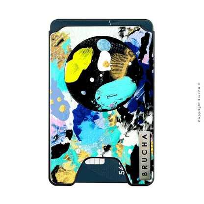 Cartera MagSafe con phone holder incluido handpainted - Masha