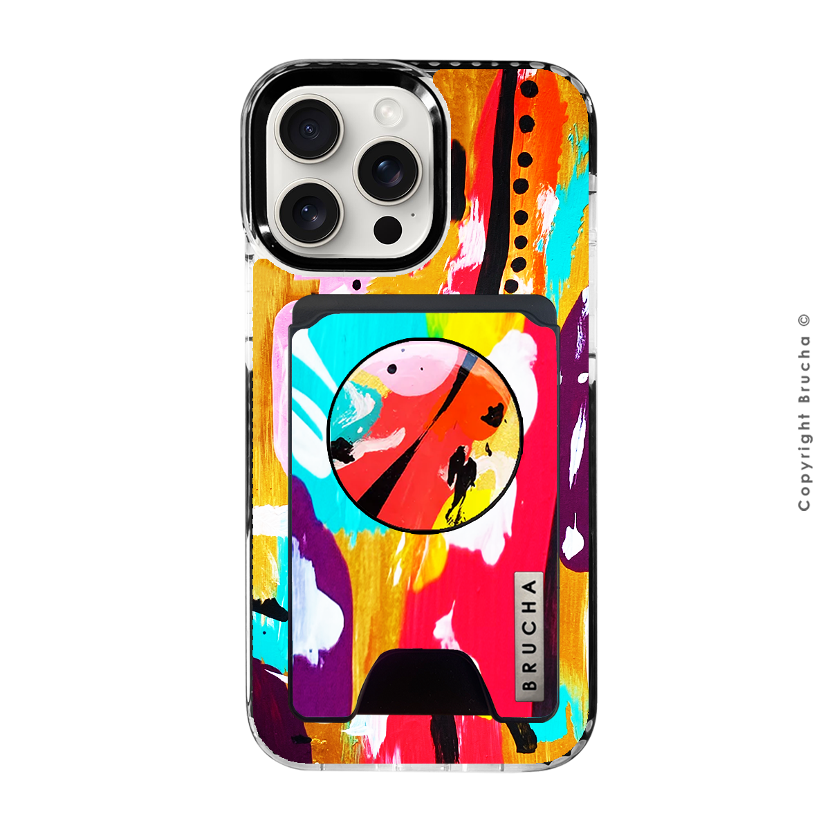 Funda Magsafe ultra protectora pintada a mano para iPhone - Petra