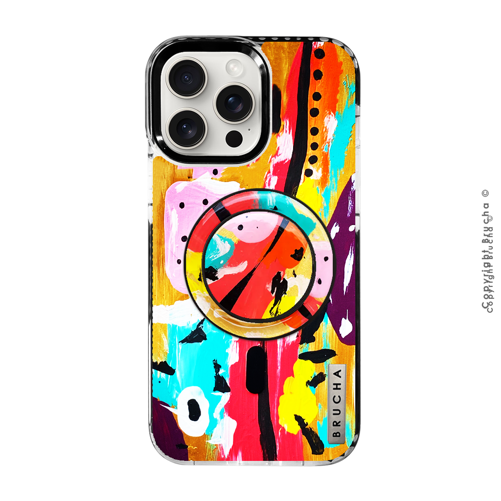 Funda Magsafe ultra protectora pintada a mano para iPhone - Petra