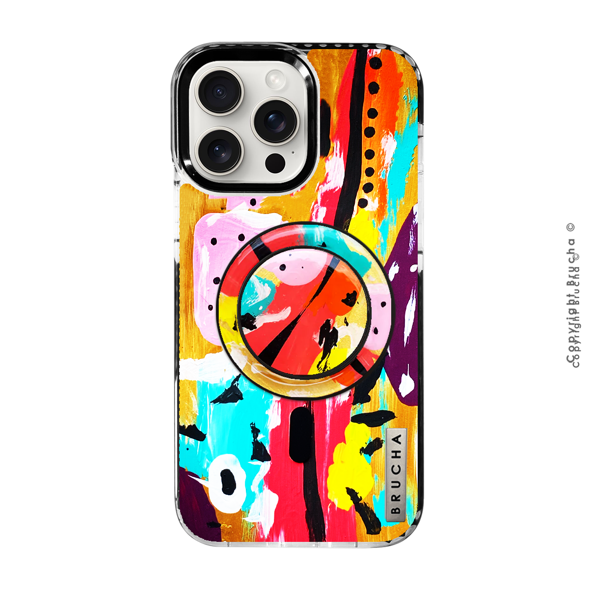 Funda Magsafe ultra protectora pintada a mano para iPhone - Petra