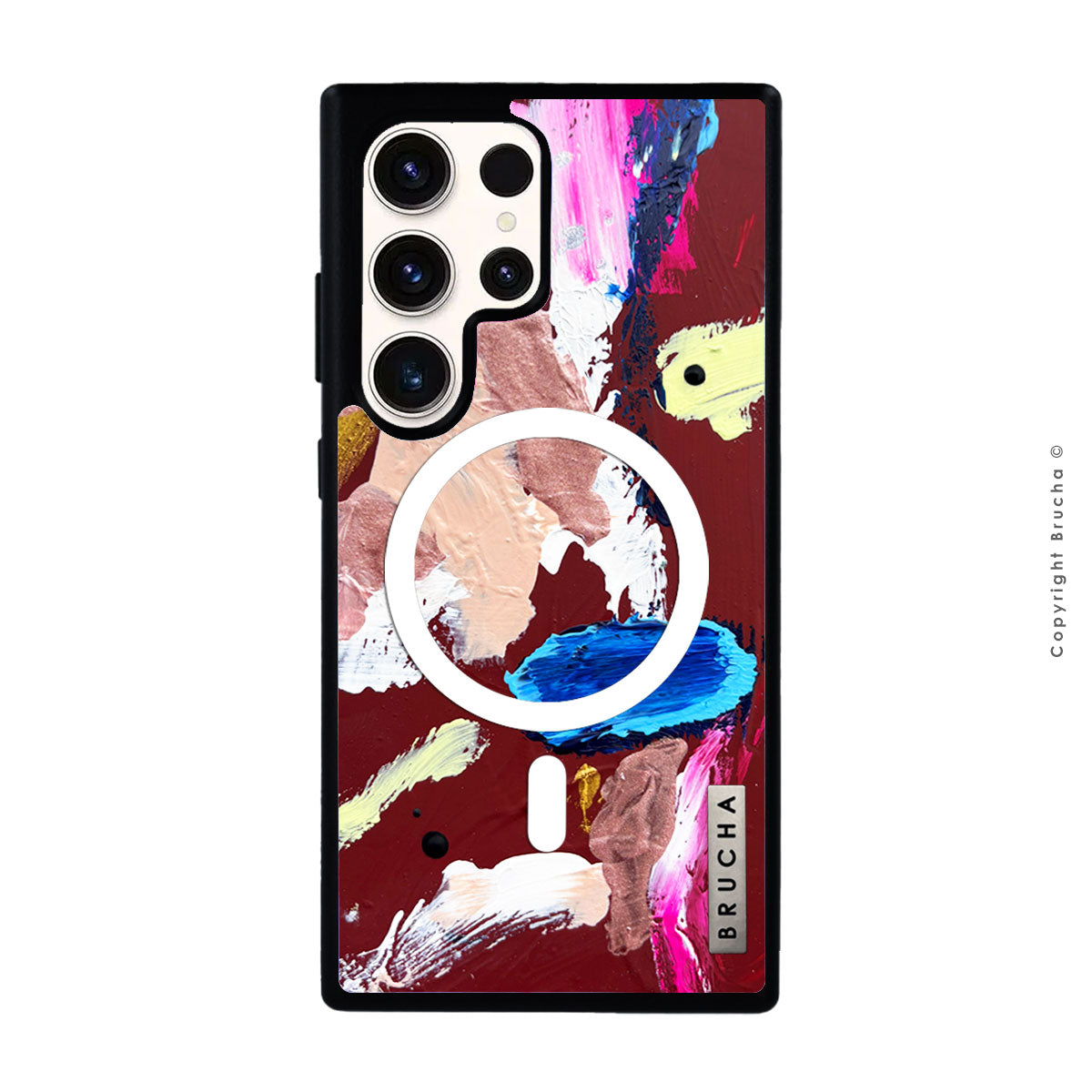 Funda Magsafe ultra protectora pintada a mano para Samsung S25 Ultra - Colombus