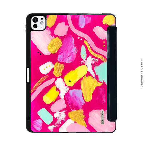 Funda ultra protectora para iPad pintada a mano pieza única - Alice