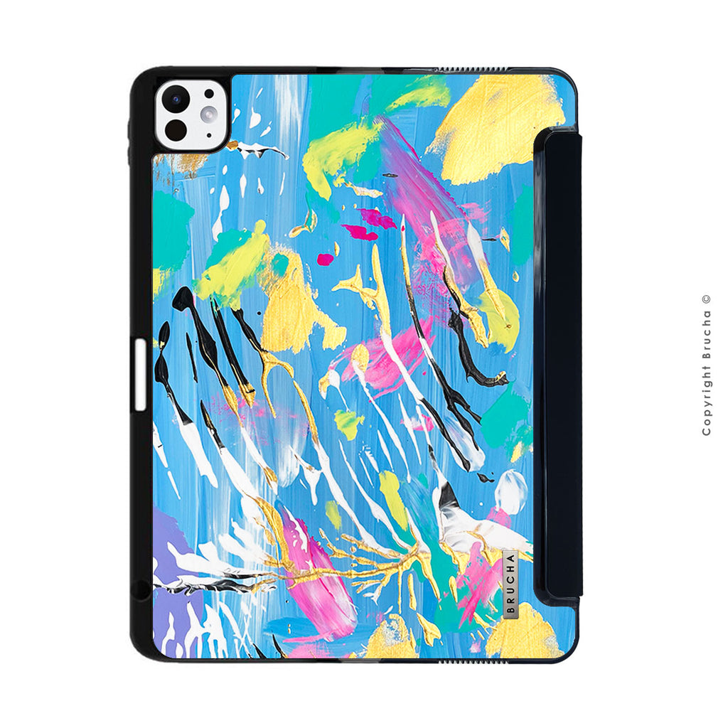 Funda ultra protectora para iPad pintada a mano pieza única - Atlantic