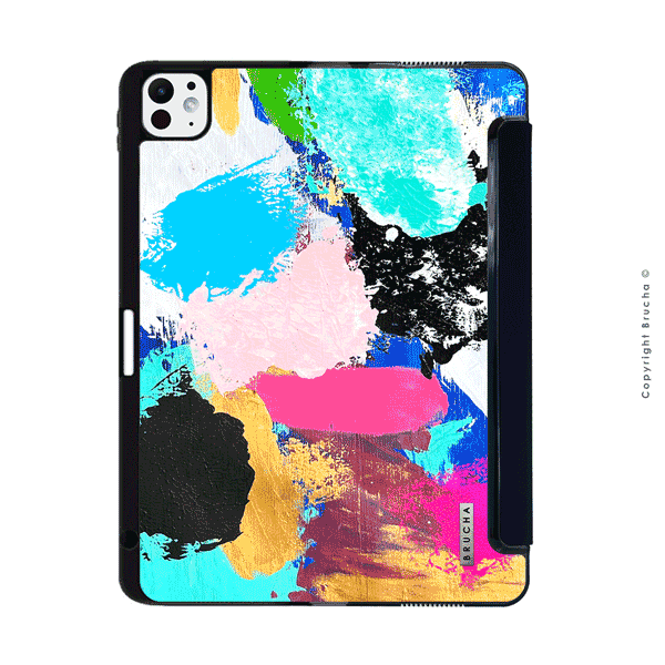 Funda ultra protectora para iPad pintada a mano pieza única - Mazari