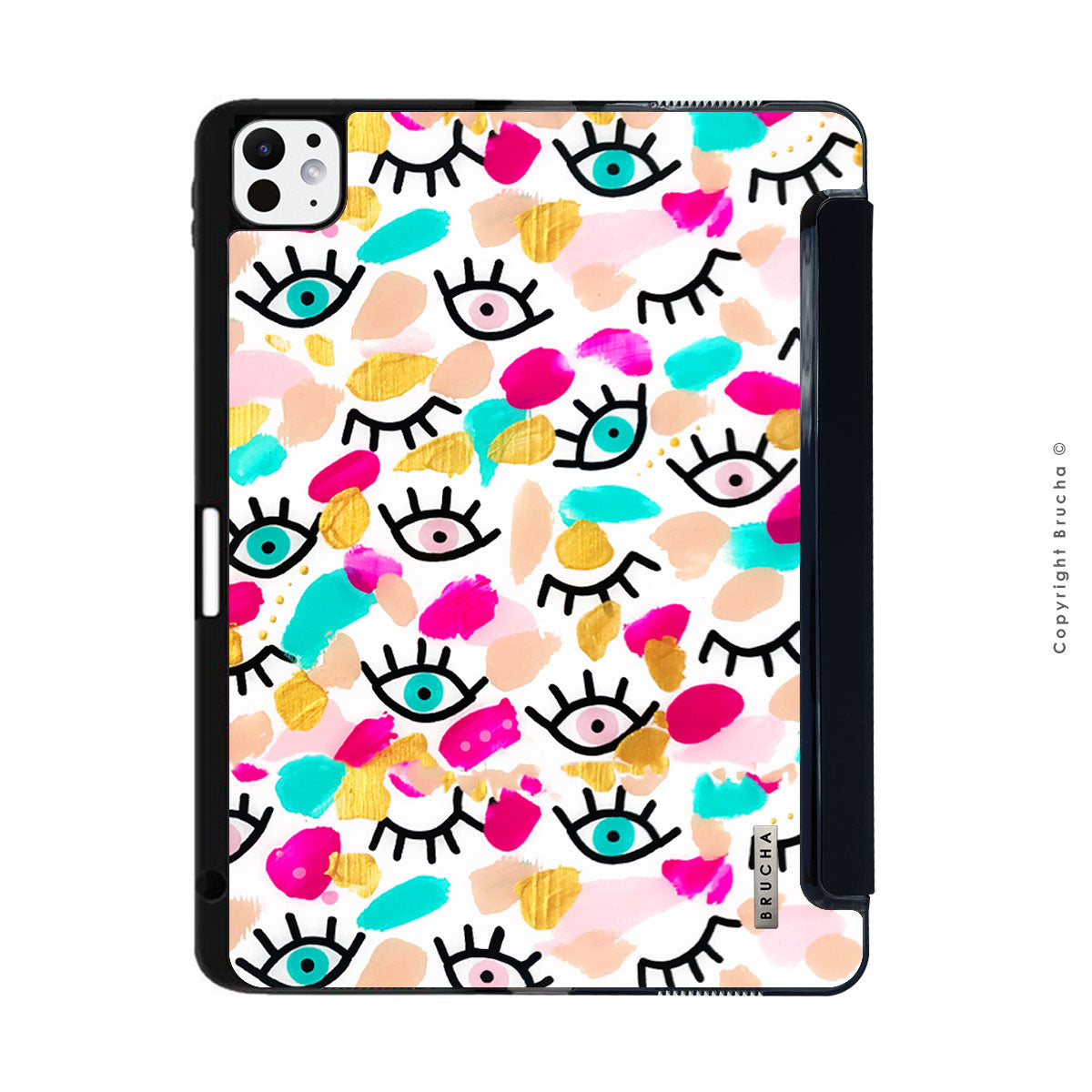 Funda ultra protectora para iPad pintada a mano pieza única - I See You