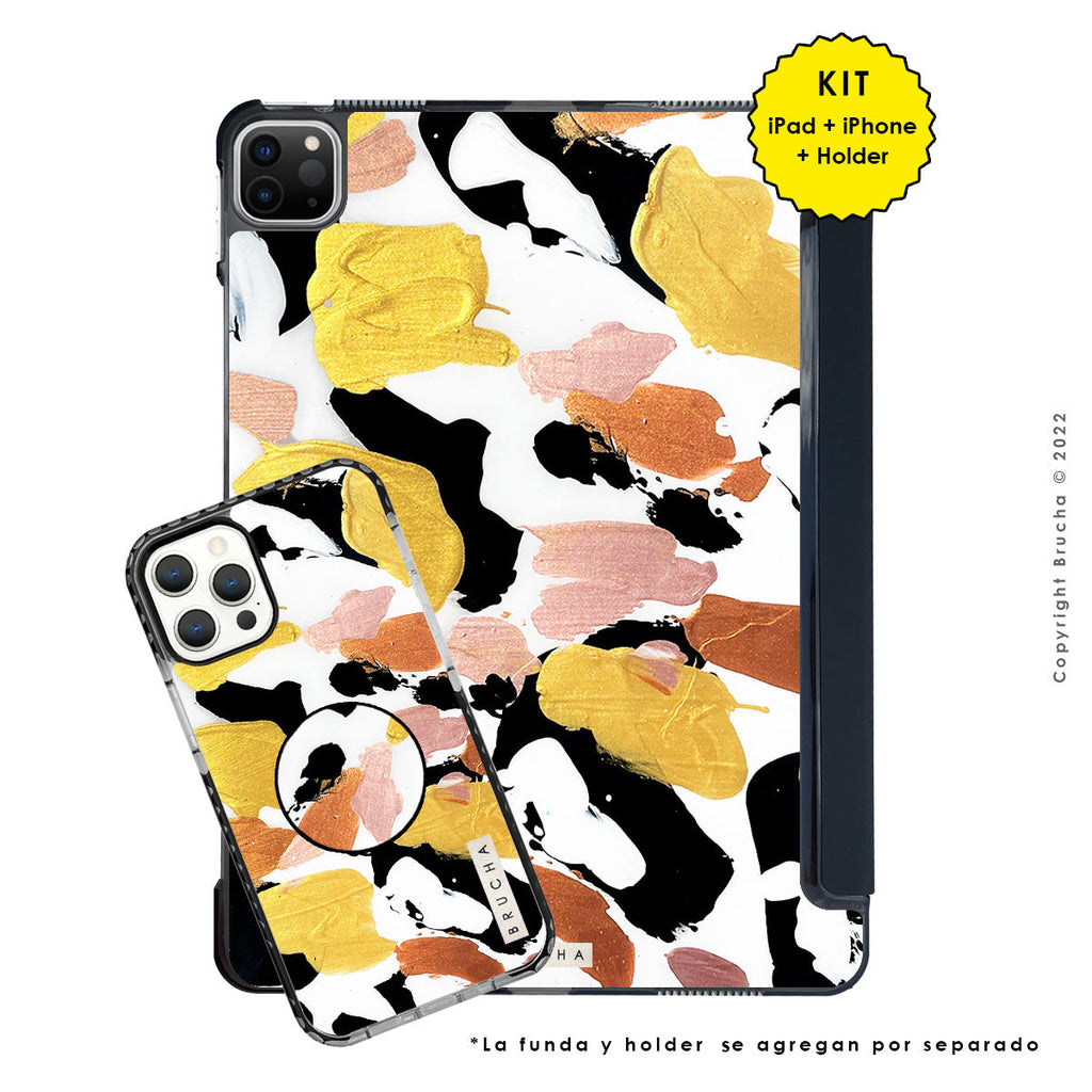 Funda ultra protectora para iPad pintada a mano pieza única - Lana