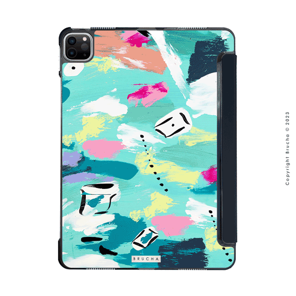 Funda ultra protectora para iPad pintada a mano pieza única - Laila