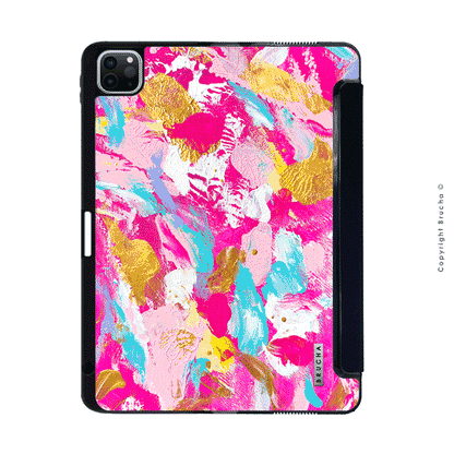 Funda ultra protectora para iPad pintada a mano pieza única - Riga