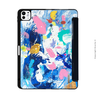 Funda ultra protectora para iPad pintada a mano pieza única - Dallas