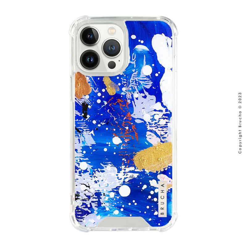 Funda ultra protectora pintada a mano para iPhone 12/13 Pro Max - Waves