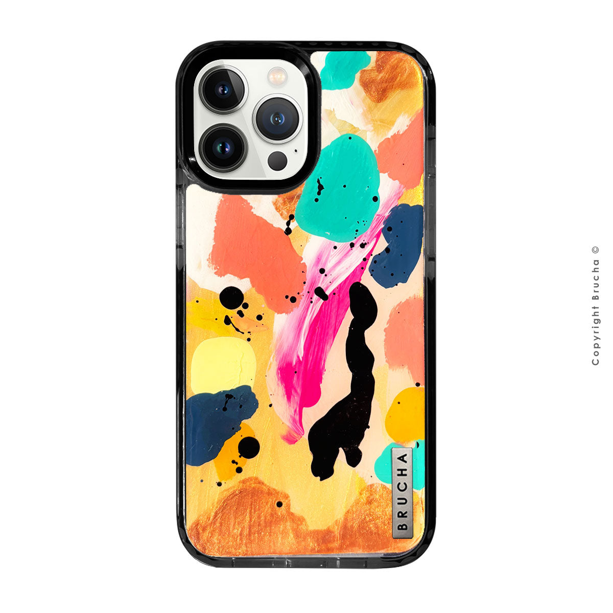 Funda ultra protectora pintada a mano para iPhone 13 Pro Max - Noire