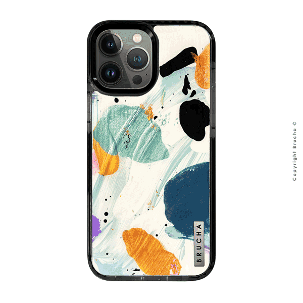 Funda ultra protectora pintada a mano para iPhone 13 Pro Max - Blanche