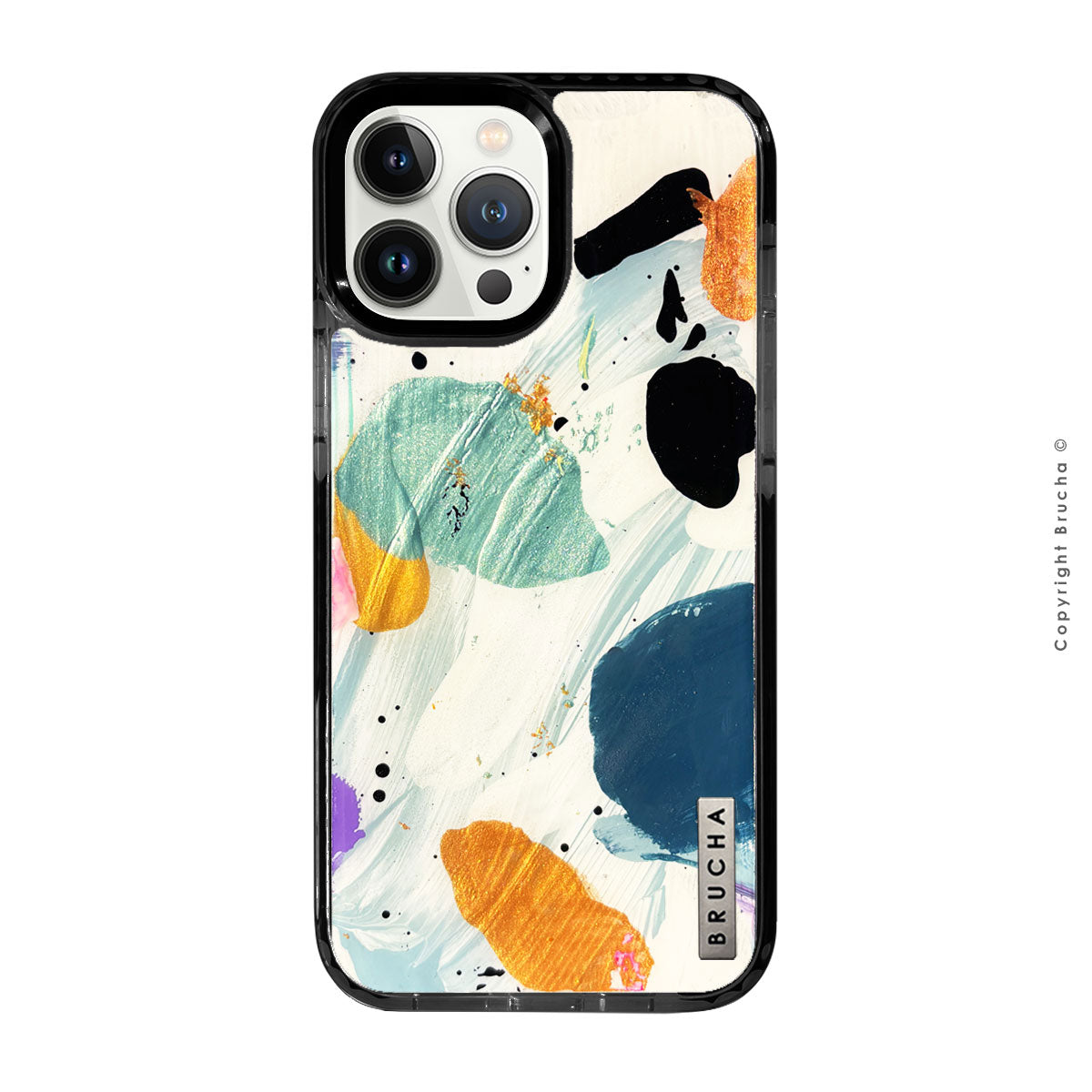 Funda ultra protectora pintada a mano para iPhone 13 Pro Max - Blanche