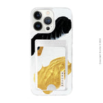 Funda Impact con cartera pintada a mano para iPhone 13 Pro Max - Crystal