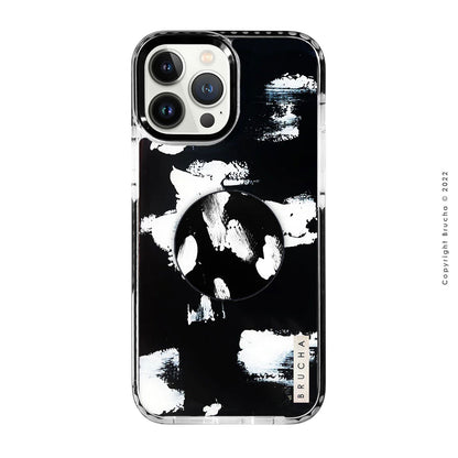 Set de funda ultra resistente, holder match y mica, pintada a mano para iPhone -  Dublín