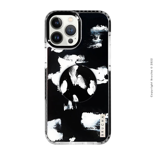Set de funda ultra resistente, holder match y mica, pintada a mano para iPhone -  Dublín
