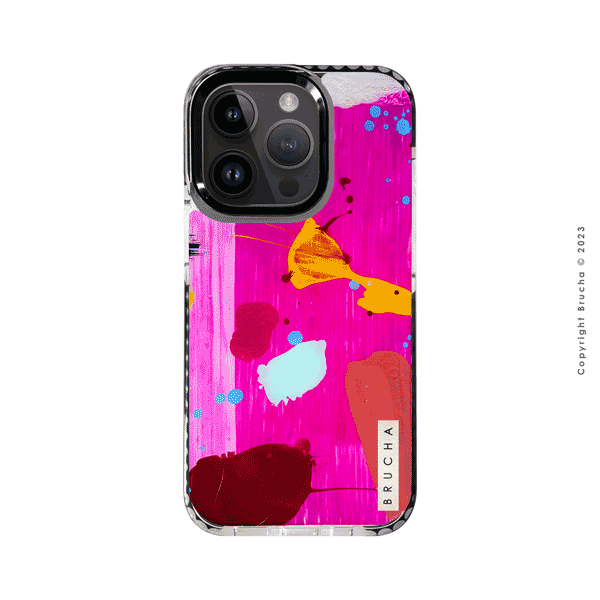 Funda ultra protectora pintada a mano para iPhone 14 Pro - Flanco