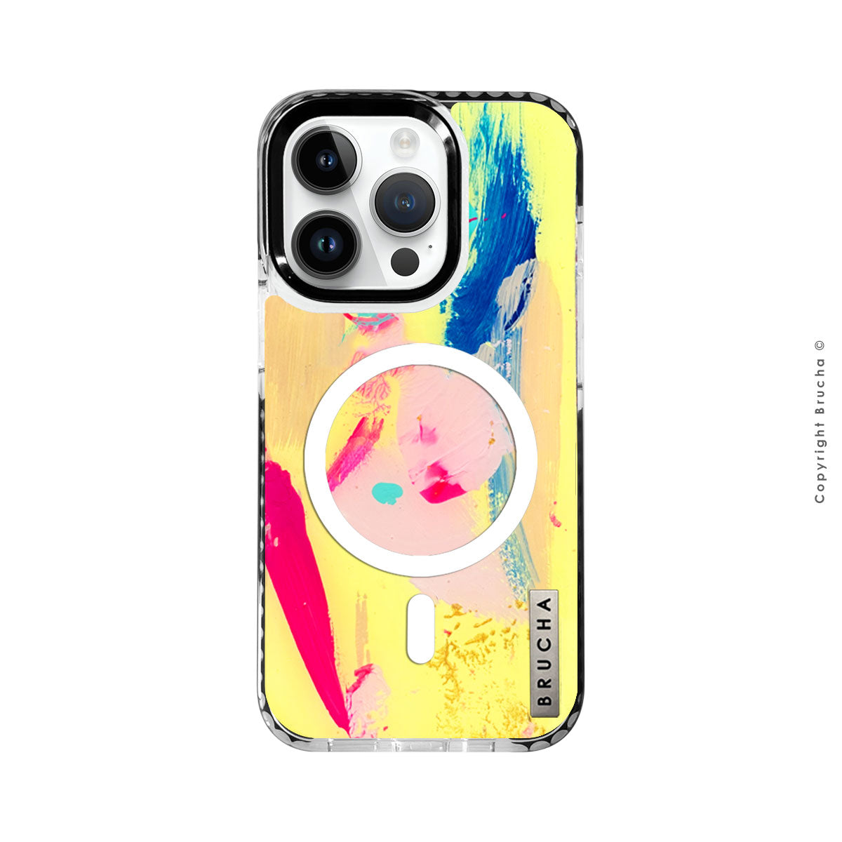 Funda Magsafe ultra protectora pintada a mano para iPhone 14 Pro - Renata