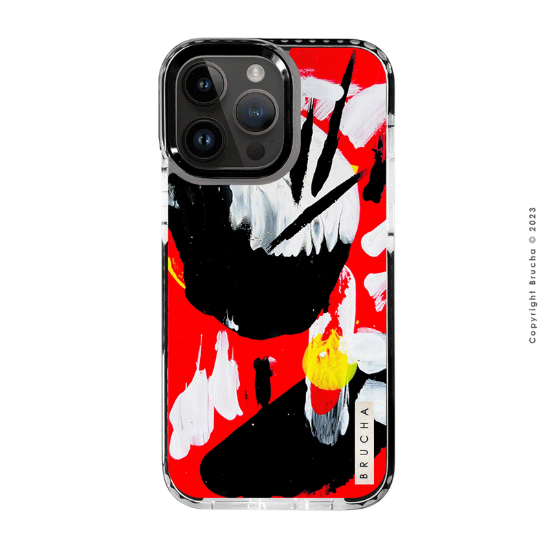 Funda ultra protectora pintada a mano para iPhone 14 Pro Max - Red