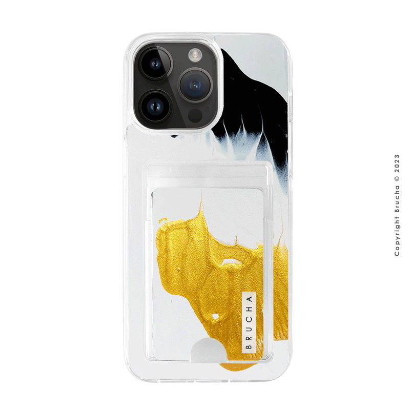 Funda Impact con cartera pintada a mano para iPhone 15 Pro Max - Gotit