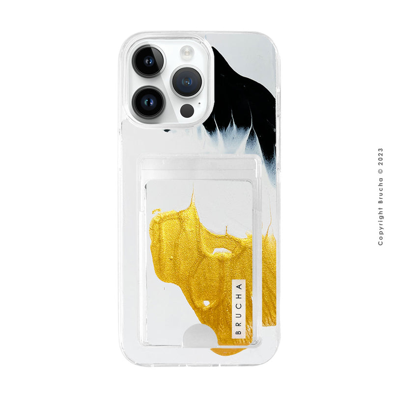 Funda Impact con cartera pintada a mano para iPhone 15 Pro Max - Gotit