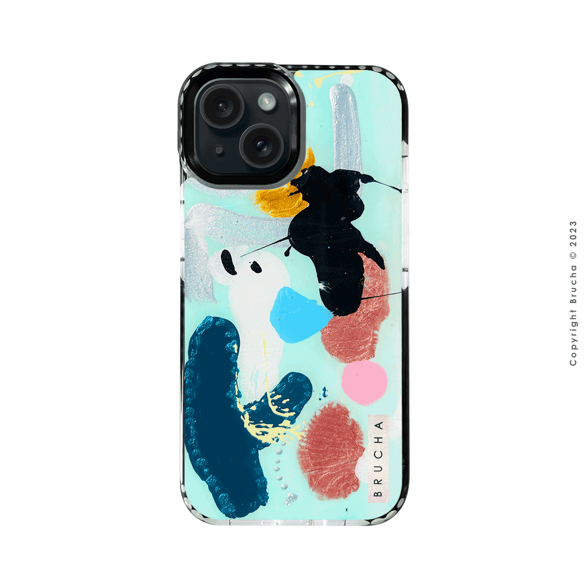 Funda ultra protectora pintada a mano para iPhone 15 - Clara