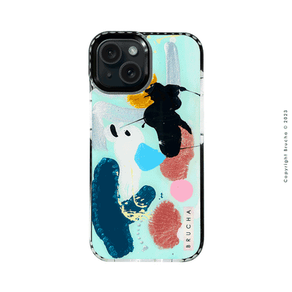 Funda ultra protectora pintada a mano para iPhone 15 - Clara