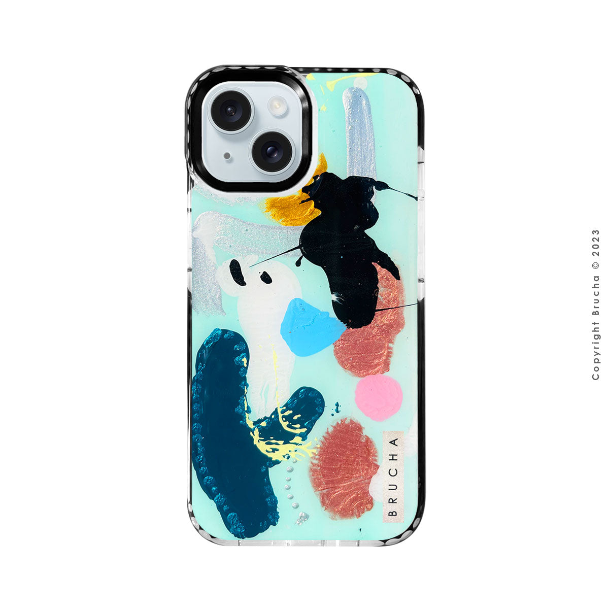 Funda ultra protectora pintada a mano para iPhone 15 - Clara