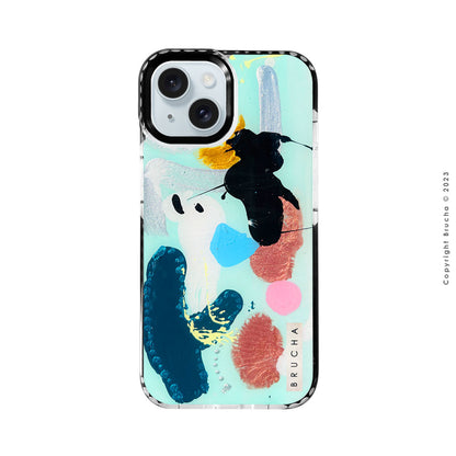 Funda ultra protectora pintada a mano para iPhone 15 - Clara