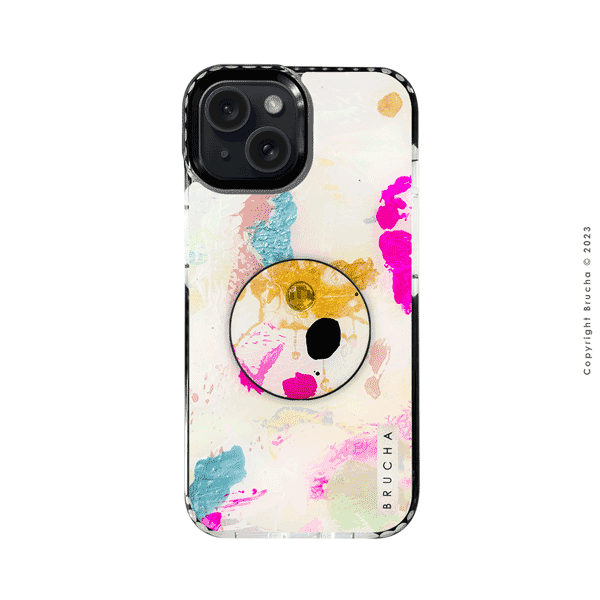 Funda ultra protectora y holder match pintada a mano para iPhone 15 - Fey