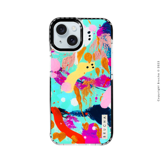 Funda ultra protectora pintada a mano para iPhone 15 - Alondra