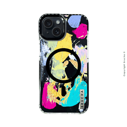 Funda Magsafe ultra protectora pintada a mano para iPhone 15  - Norris