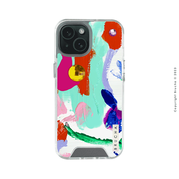 Funda Impact pintada a mano para iPhone 15 - Parma BRILLANTES EDICIÓN LIMITADA💎