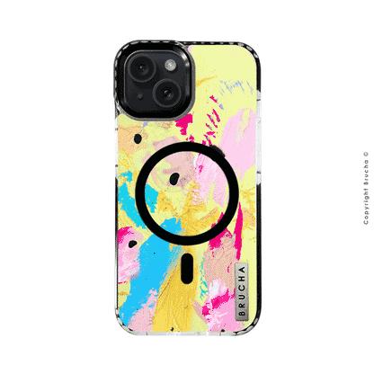Funda Magsafe ultra protectora pintada a mano para iPhone 15  - Geneva