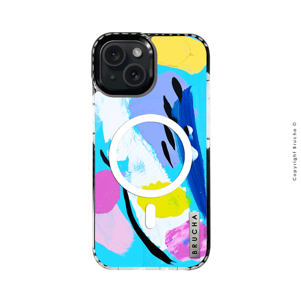 Funda Magsafe ultra protectora pintada a mano para iPhone 15  - Genoa