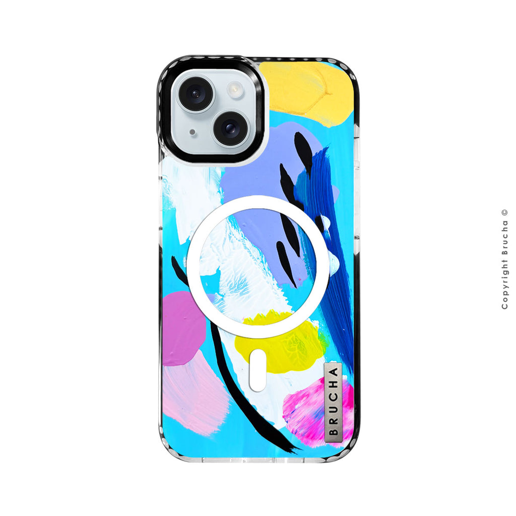 Funda Magsafe ultra protectora pintada a mano para iPhone 15  - Genoa
