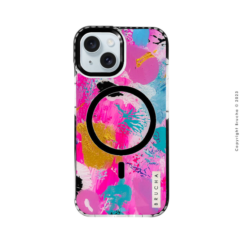 Funda Magsafe ultra protectora pintada a mano para iPhone 15 - Dominica