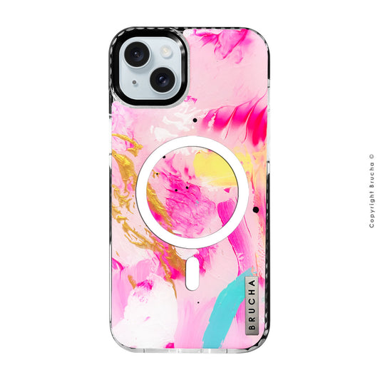 Funda Magsafe ultra protectora pintada a mano para iPhone 14/15 Plus – Isabella