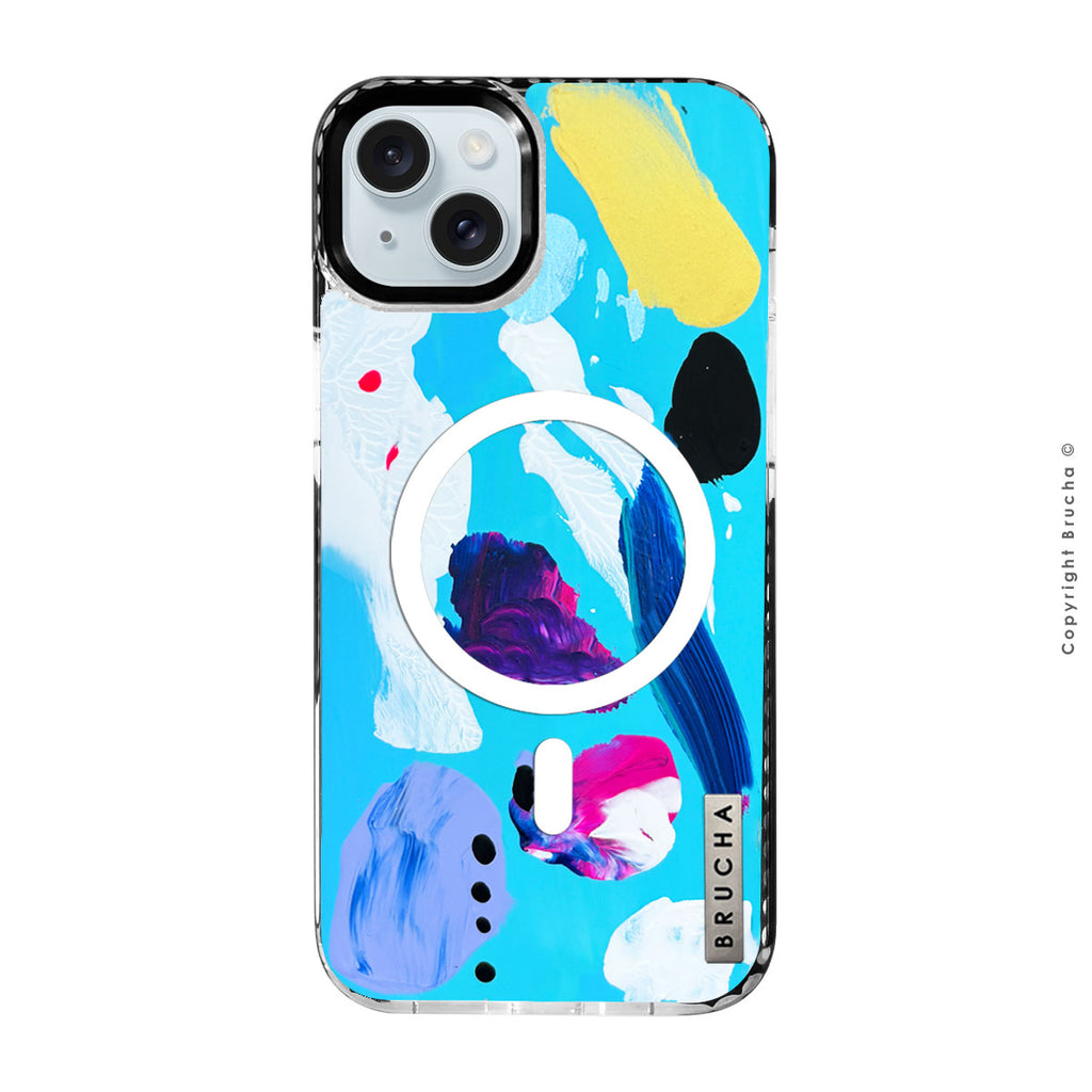 Funda Magsafe ultra protectora pintada a mano para iPhone 14/15 Plus – Newport