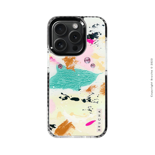 Funda ultra protectora pintada a mano para iPhone 15 Pro - Raba BRILLANTES EDICIÓN LIMITADA💎