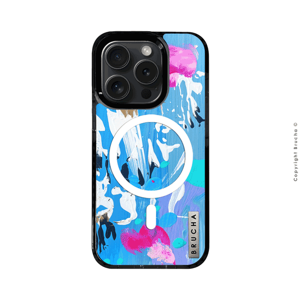 Funda Magsafe ultra protectora pintada a mano para iPhone 15 Pro - Nola