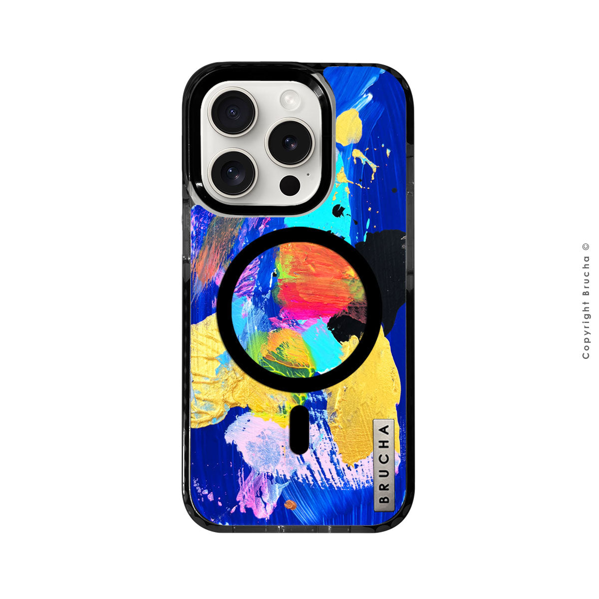 Funda Magsafe ultra protectora pintada a mano para iPhone 15 Pro - Dijon