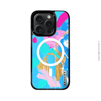 Funda Magsafe ultra protectora pintada a mano para iPhone 15 Pro - York