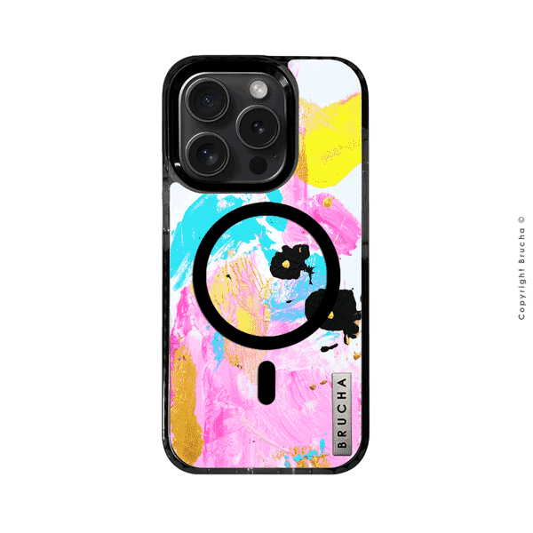 Funda Magsafe ultra protectora pintada a mano para iPhone 15 Pro - Webber