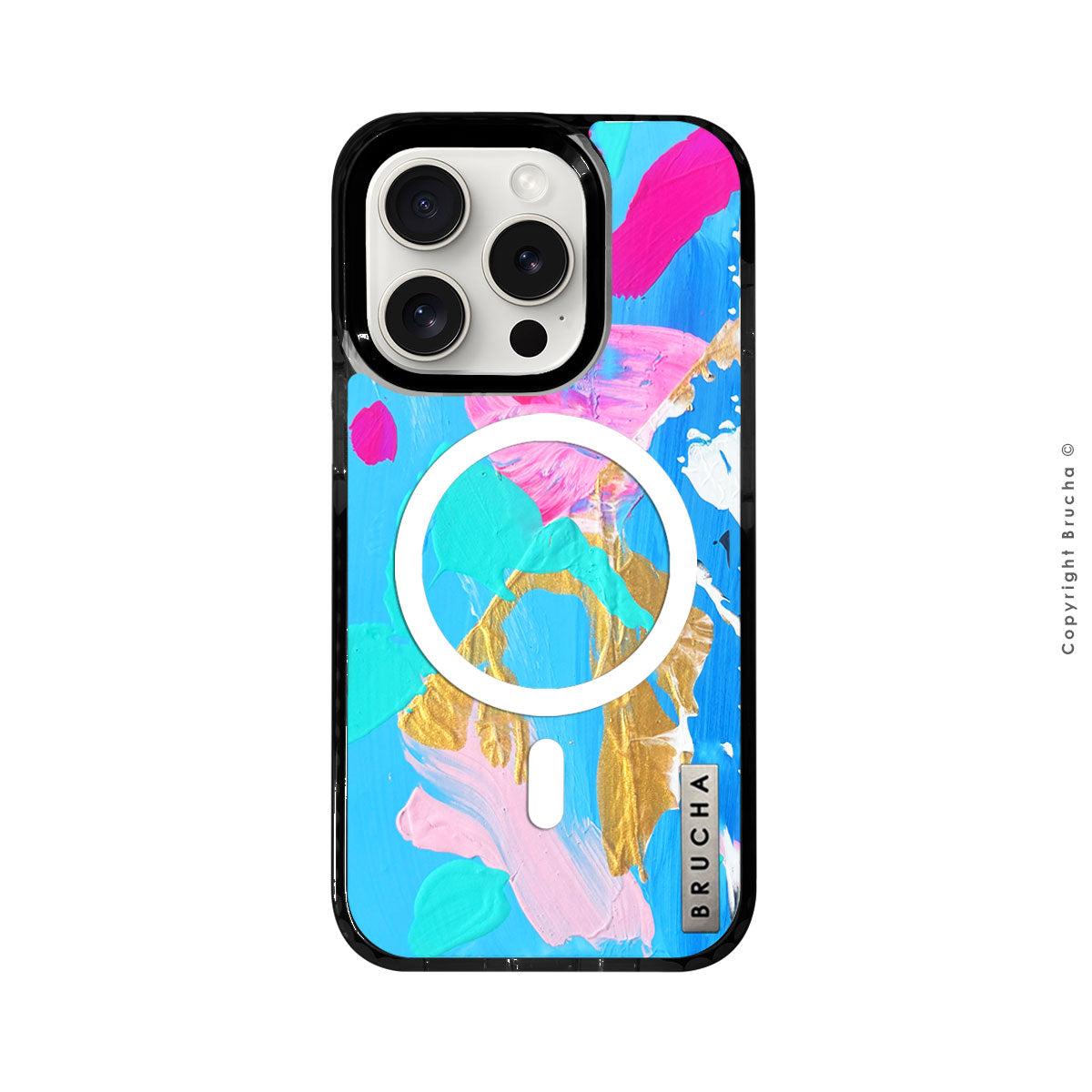 Funda Magsafe ultra protectora pintada a mano para iPhone 15 Pro - York