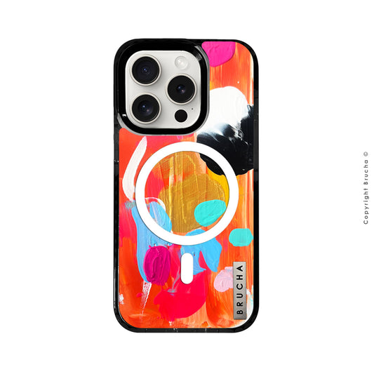 Funda Magsafe ultra protectora pintada a mano para iPhone 15 Pro - Cali