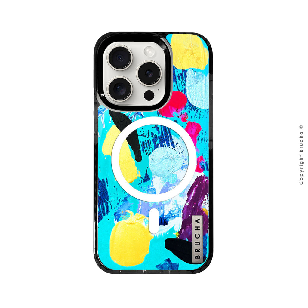 Funda Magsafe ultra protectora pintada a mano para iPhone 15 Pro - Maggie