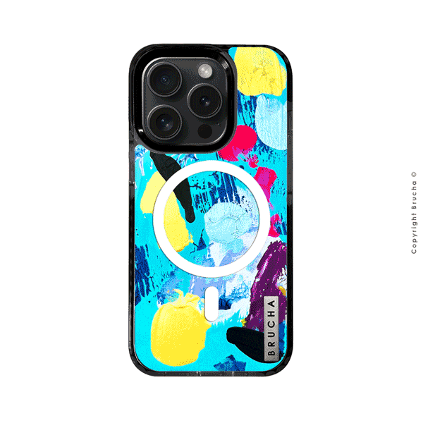 Funda Magsafe ultra protectora pintada a mano para iPhone 15 Pro - Maggie