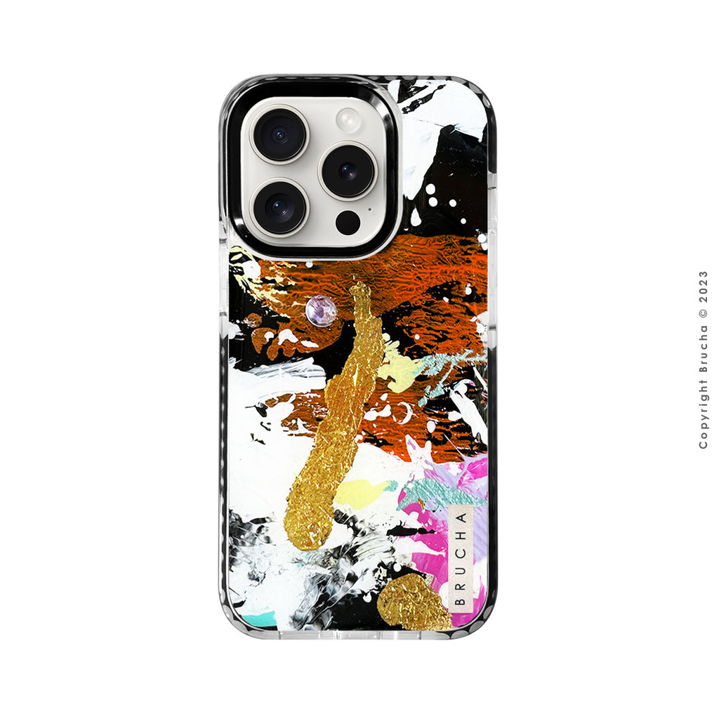 Funda Impact con cartera pintada a mano para iPhone 15 Pro - Kopi – BRUCHA
