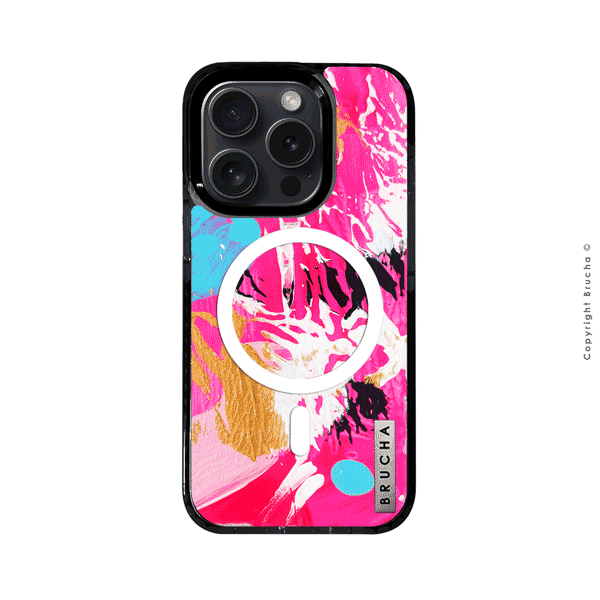 Funda Magsafe ultra protectora pintada a mano para iPhone 15 Pro - Aruba